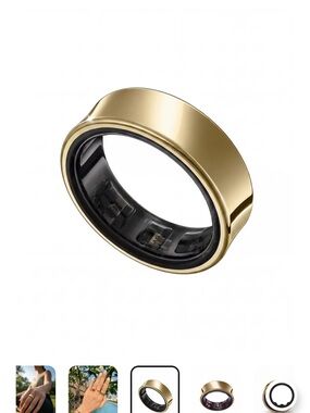 Gold Halo Smart Ring in Box